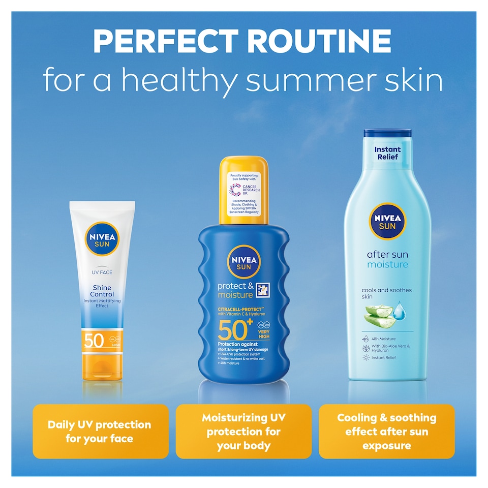 image 1 of NIVEA SUN Protect & Moisture Sun Lotion SPF50+ 200ml