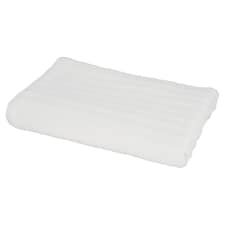 F&F Home White Simply Soft Ribbed Bath Sheet