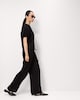 image 3 of F&F Textured Wide Leg Trousers in Black