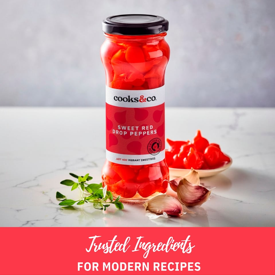 image 1 of Cooks & Co Sweety Drop Peppers 235G