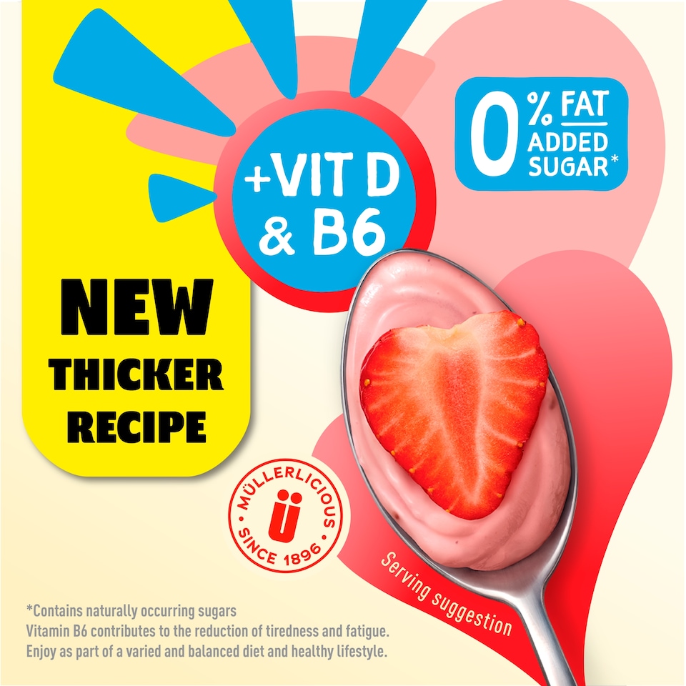 image 1 of Muller Light Strawberry Yogurt 160G