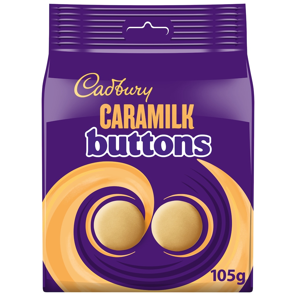 Cadbury Caramilk Golden Caramel Chocolate Buttons Bag 105g