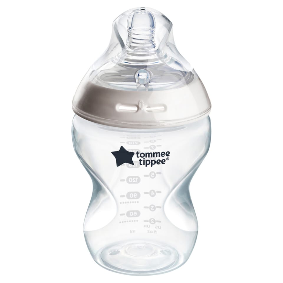 image 1 of Tommee Tippee Baby Bottles, Natural Start Anti-Colic Baby Bottle, Slow Flow, 260ml, 0m+,Pack of 1