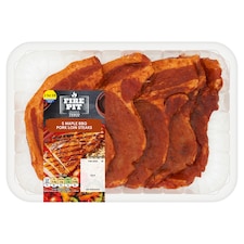 Tesco Fire Pit Maple BBQ Pork Loin Steaks 500g
