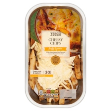 Tesco Cheesy Chips with Grated Mozzarella & Cheddar 400g