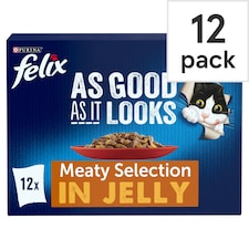 Felix As Good As It Looks Cat Food Meat 12 X 100G