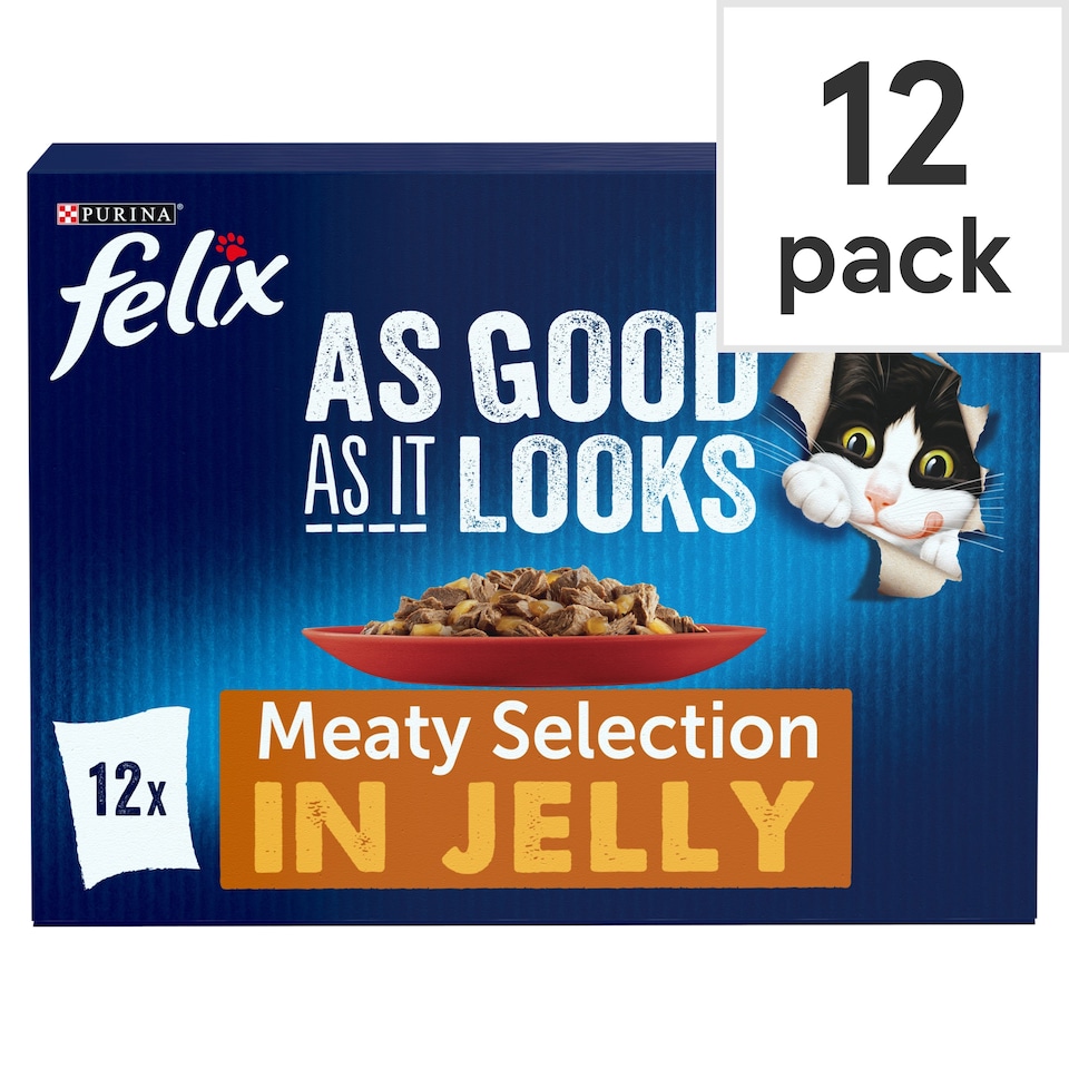 image 1 of Felix As Good As It Looks Cat Food Meat 12 X 100G