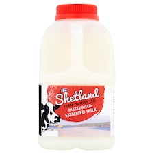 Shetland Farm Fresh Skimmed Milk 1Pt