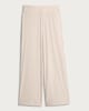 image 4 of Rise by Zara McDermott Ribbed Wide Leg Pyjama Bottoms in Stone
