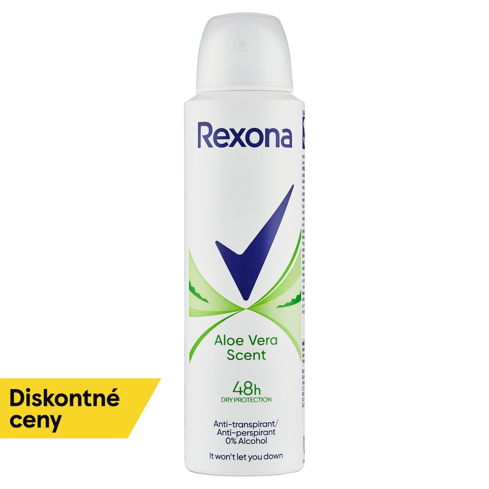 obrázok 1 z Rexona Aloe Vera Antiperspirant sprej 150 ml