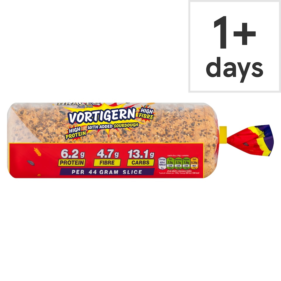 Braces Vortigern Wholemeal & Seeds Bloomer 800G