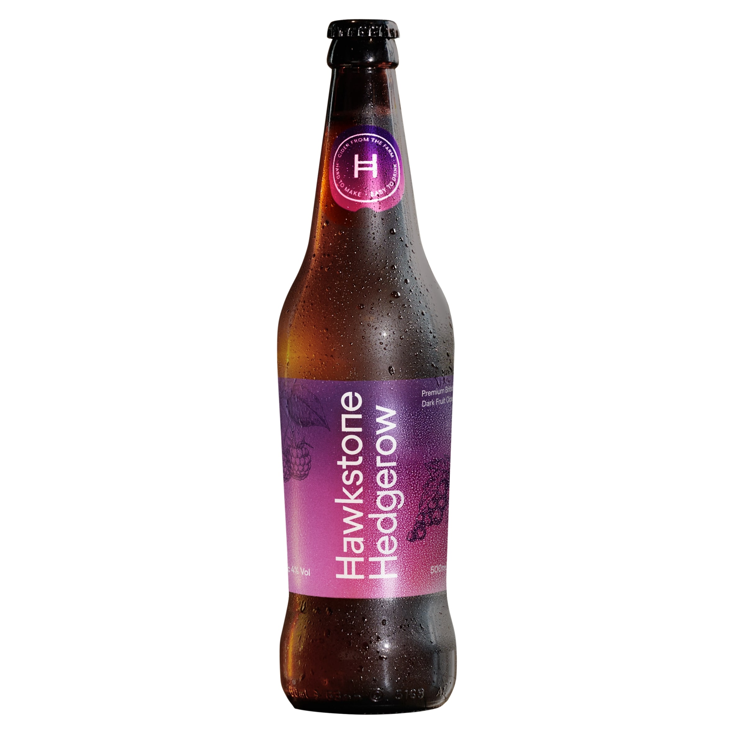 Hawkstone Hedgerow Blackberry and Blackcurrant Cider 500ml