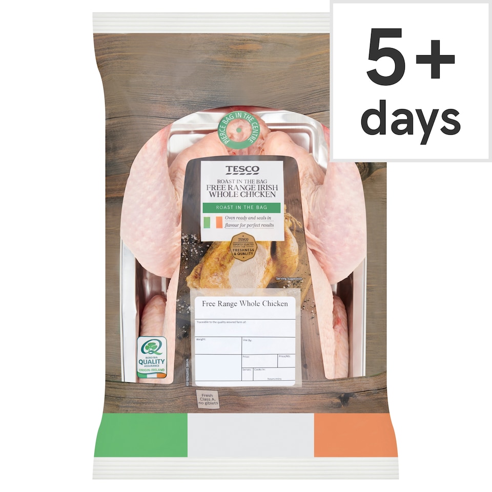 Tesco Range Roast Bag Chicken 1.5Kg