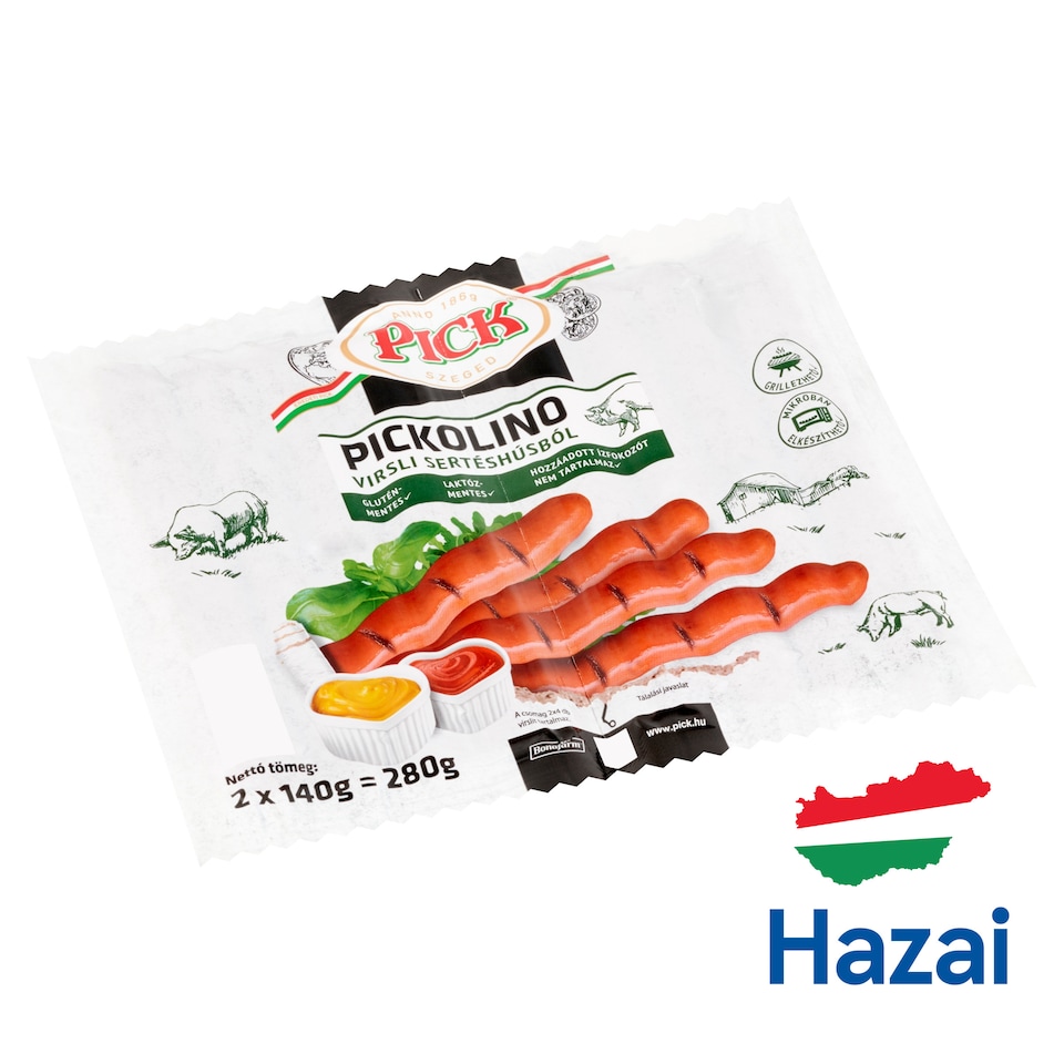 PICK Pickolino Pork Frankfurters 2 x 140 g (280 g)