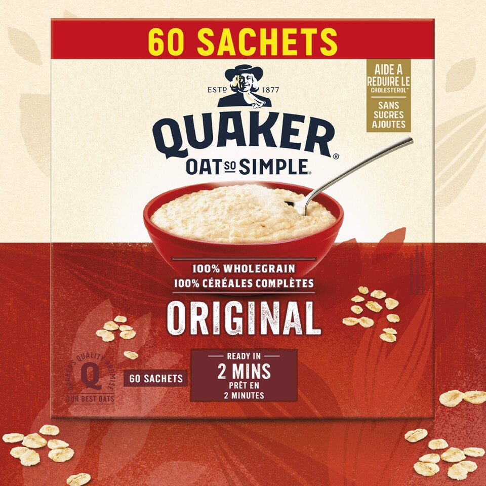 image 1 of Quaker Oat So Simple Original Porridge 60 Sachet 1.62Kg