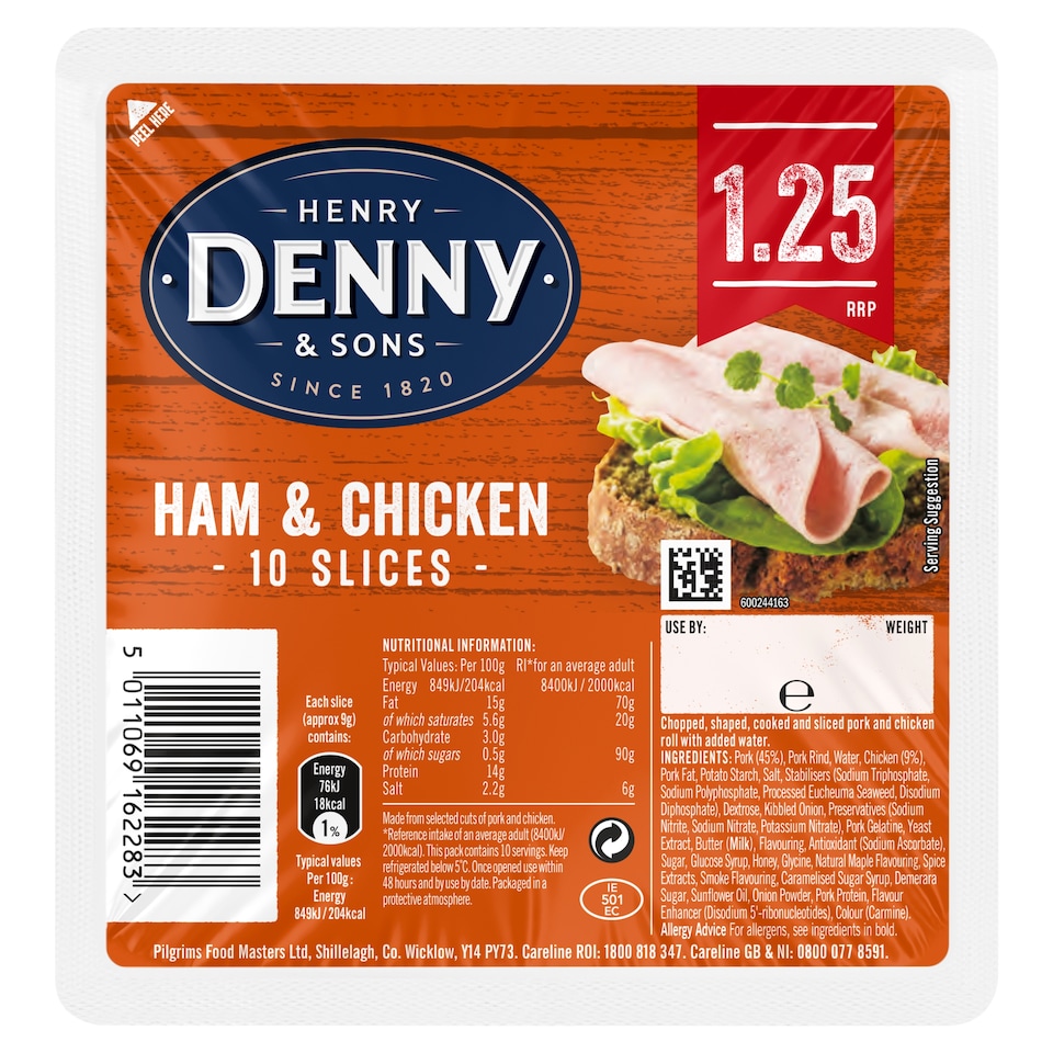 Denny Chicken And Ham 90G
