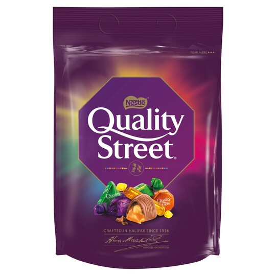 Quality Street Assorted Milk & Dark Chocolate & Toffee Sharing Bag 382G