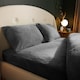image 1 of Silentnight Grey Teddy Fitted Sheet Double