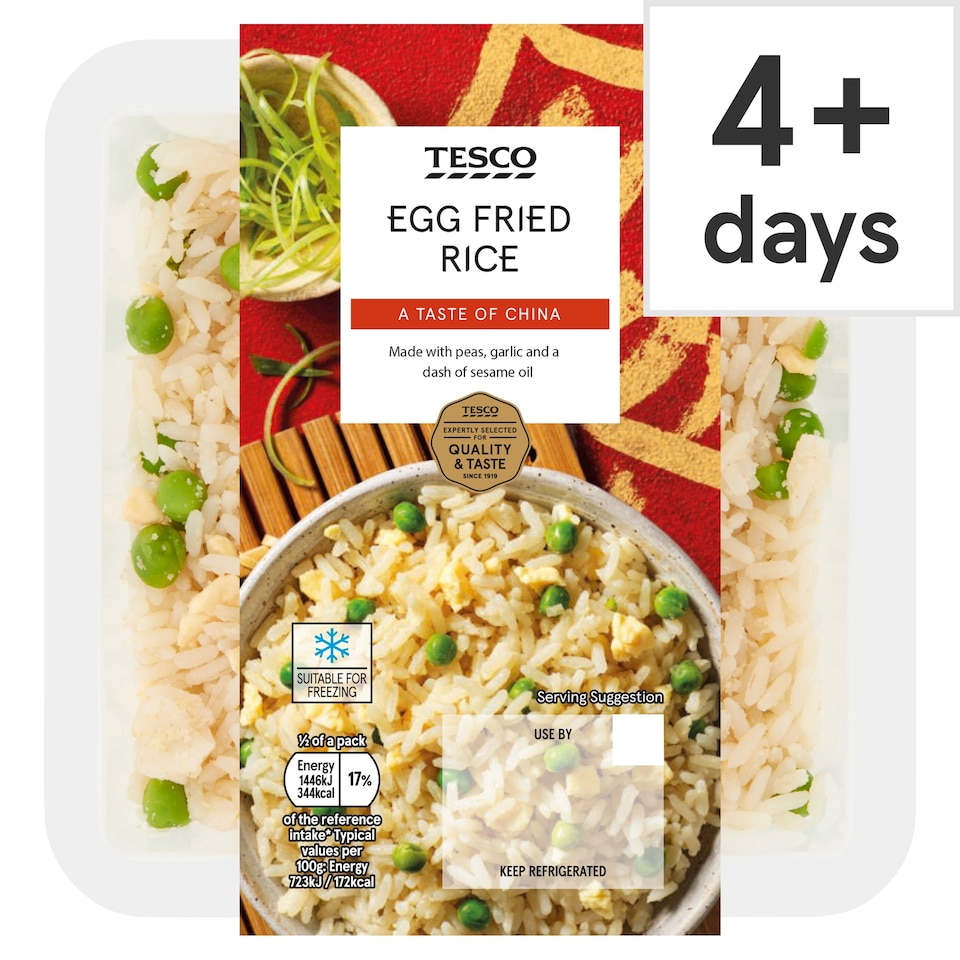 Tesco Egg Fried Rice 400G