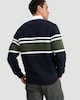 image 2 of F&F Cotton Rich Colourblock Rugby Sweatshirt in Navy