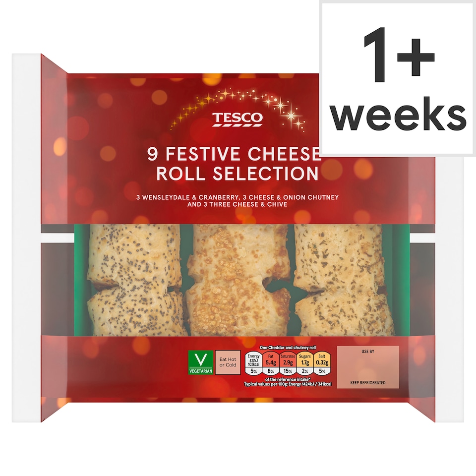Tesco 9 Cheese Roll Selection Pack 270g