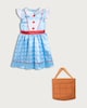 image 4 of Wizard of Oz Dorothy 2-Piece Fancy Dress Costume with Bag in Blue