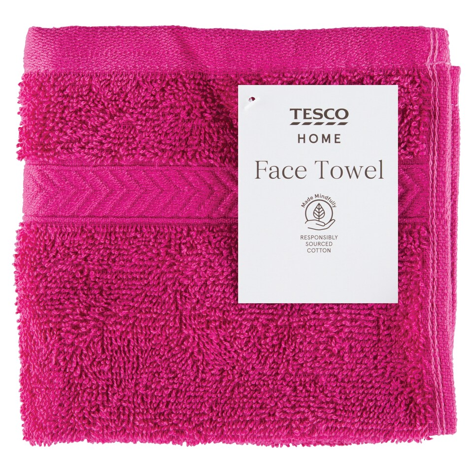 Tesco Home Face Towel 30 cm x 30 cm
