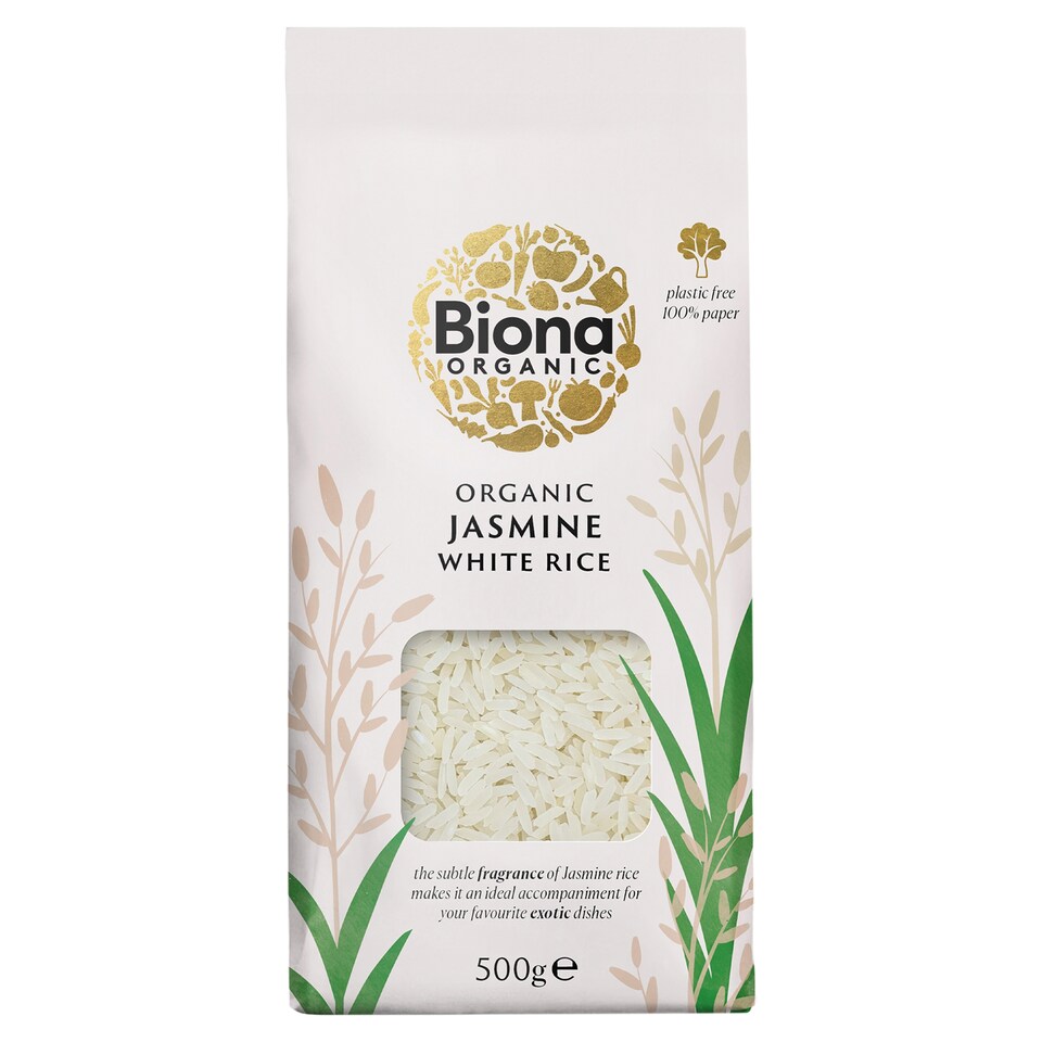Biona Organic Jasmine White Rice 500g