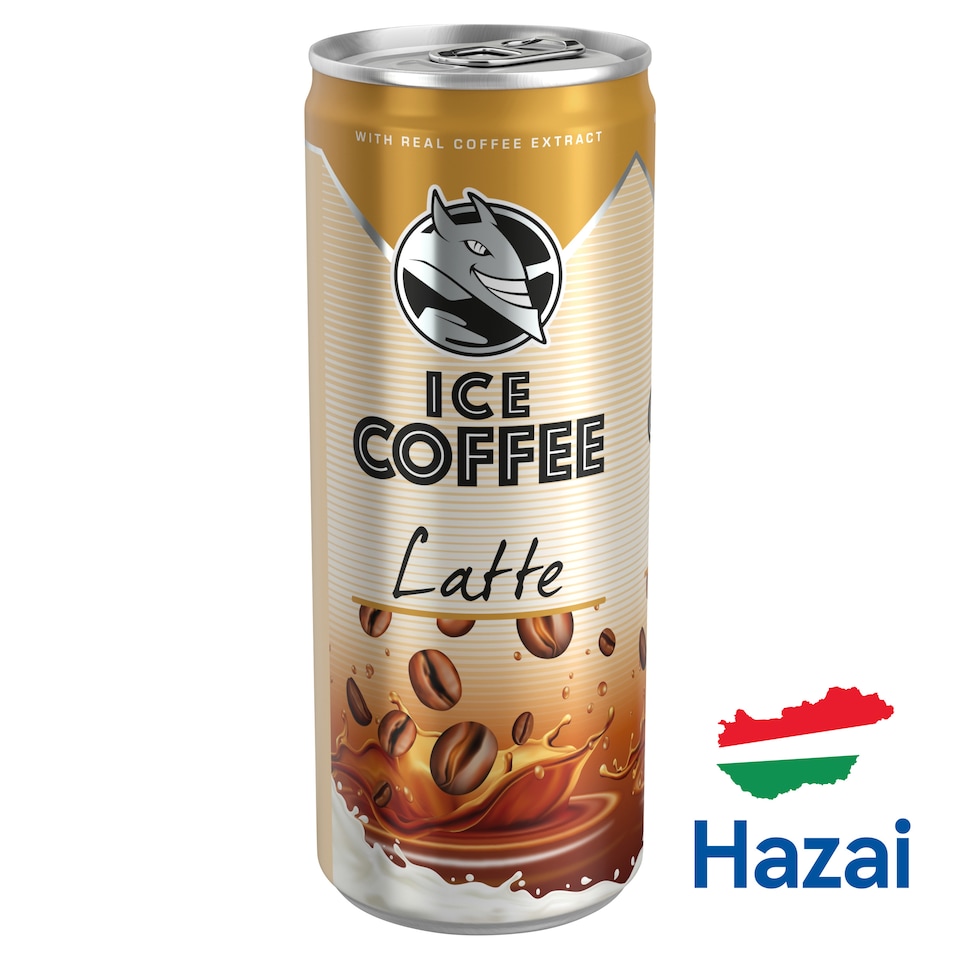 Ice Coffee Latte UHT Drink with Milk and Coffee Extract 250 ml