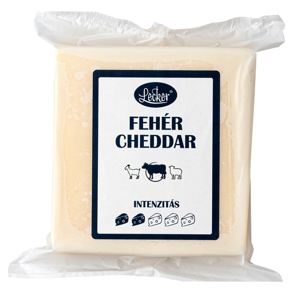 Lecker White Cheddar Fatty, Hard Cheese