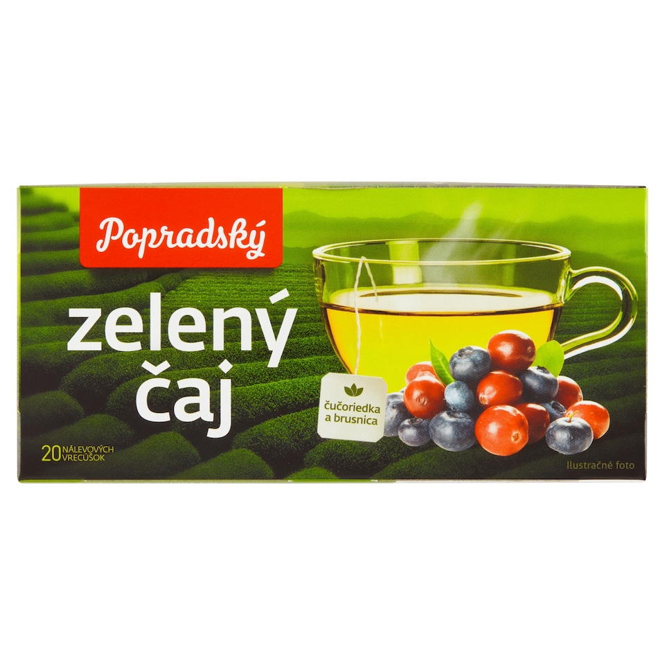 obrázok 1 z Popradský Zelený čaj čučoriedka a brusnica 30 g