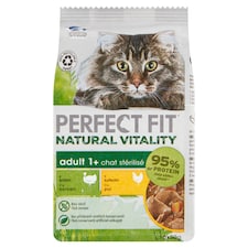 Perfect Fit Natural Vitality Adult 1+ s krůtím a kuřecím 6 x 50g (300g)