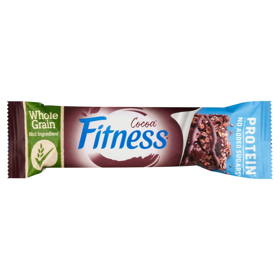 Nestlé Fitness Multigrain Protein Cocoa kakaós ízű gabonapehely-szelet édesítőszerrel 20 g 1. kép