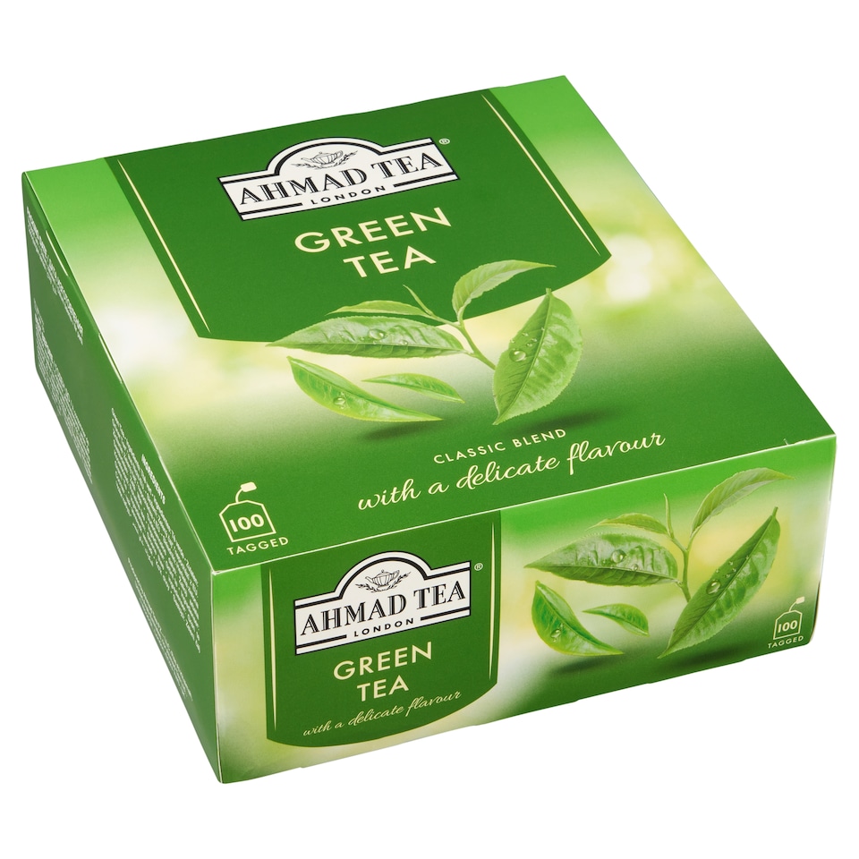 Obrázek 1 pro produkt Ahmad Tea Green Tea 100 x 2g (200g)