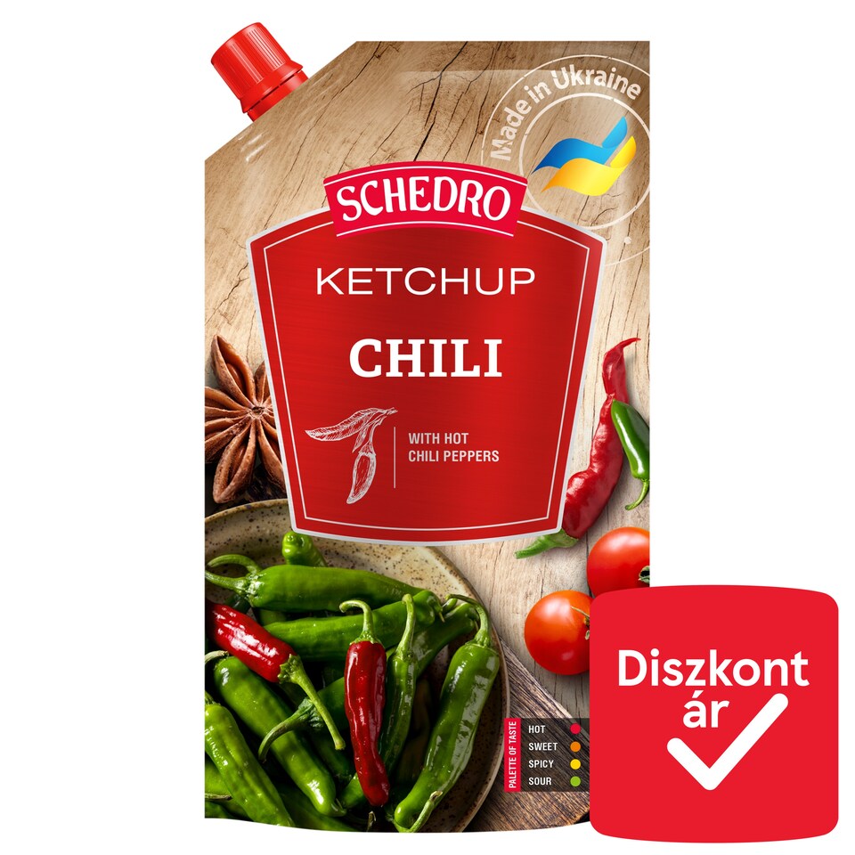 Schedro paradicsom ketchup chilis ízesítéssel 250 g