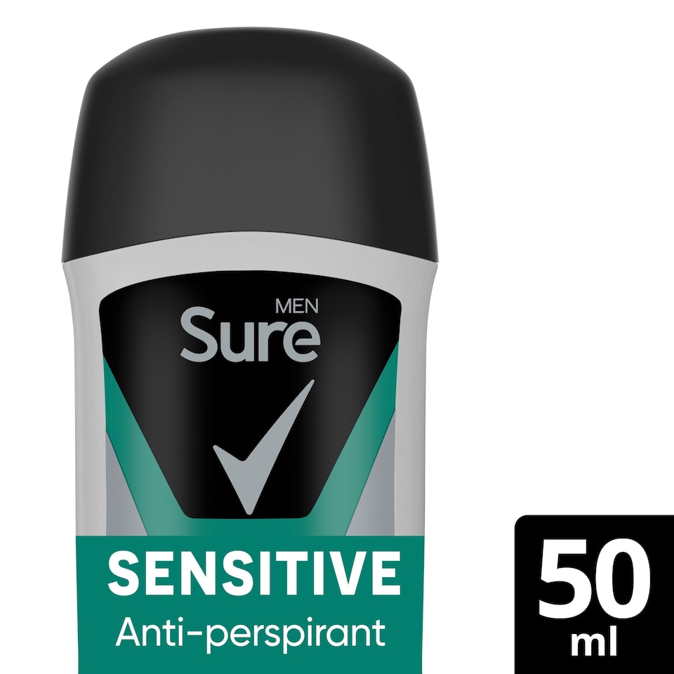 image 1 of Sure Men Sensitive Stick Antiperspirant Deodorant 50Ml