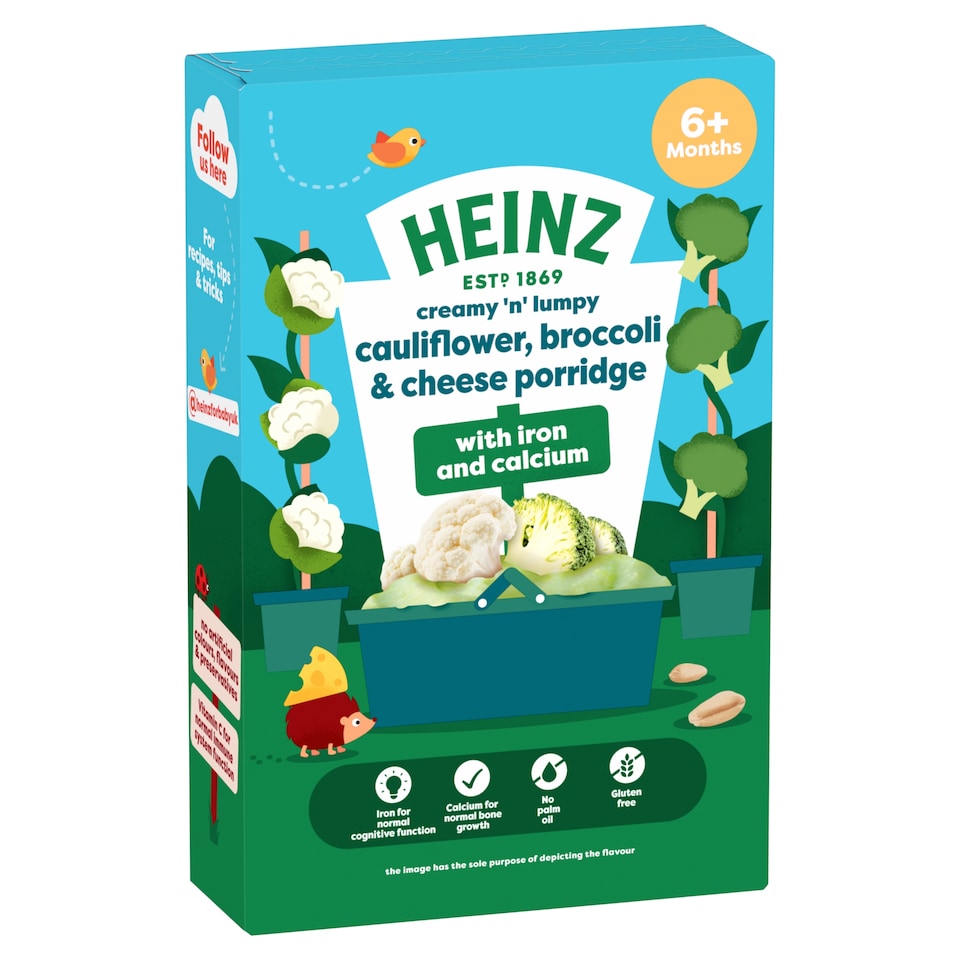 image 1 of Heinz Cauliflower Broccoli & Cheese Porridge 125g
