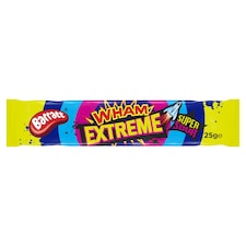 Barratt Wham Extreme Super Sour Chew Bars 25G