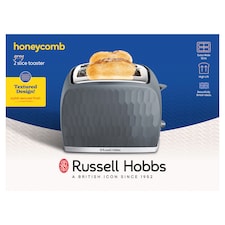 Russell Hobbs Honeycomb Toaster Grey