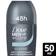 Dove Men+Care 48h Classic Roll On Antiperspirant Deodorant 50ml