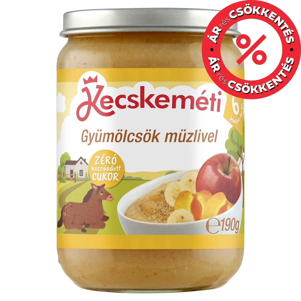 Kecskeméti Fruits with Muesli Baby Dessert 6 Months+ 190 g