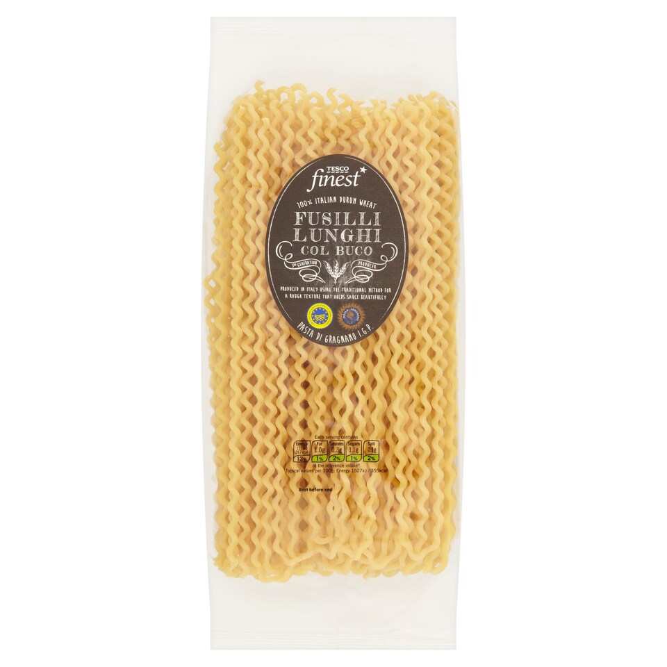 Tesco Finest Fusilli Lunghi Pasta 500G