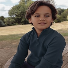 F&F x Samantha Faiers Knitted Half Zip Jumper in Navy