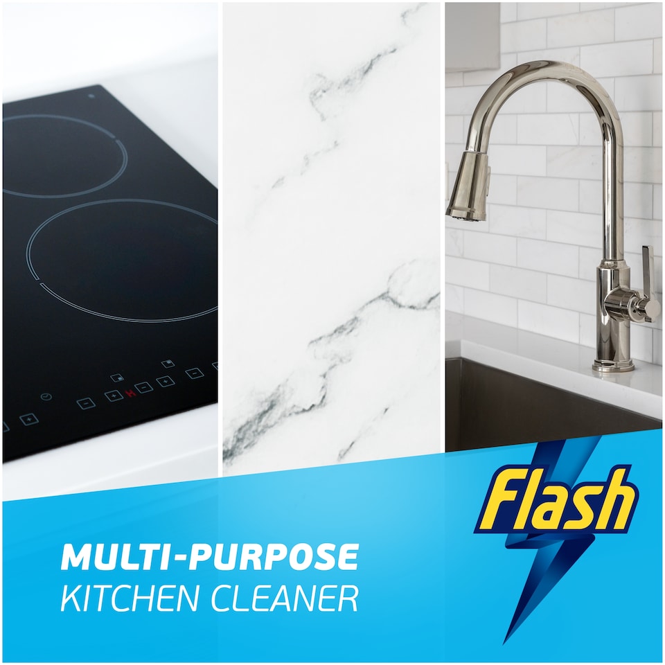 image 1 of Flash Spray Wipe Done Kitchen Crisp Lemon 800ml