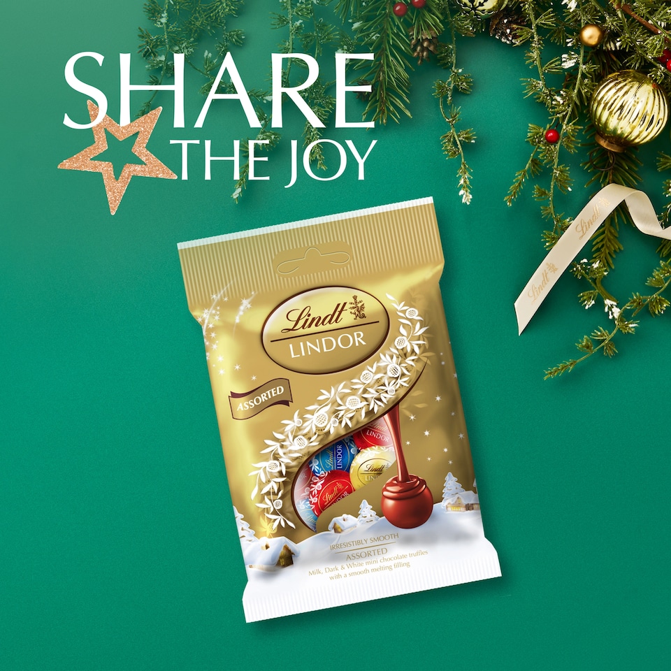 image 1 of Lindt LINDOR Assorted Mini Truffles 80g 