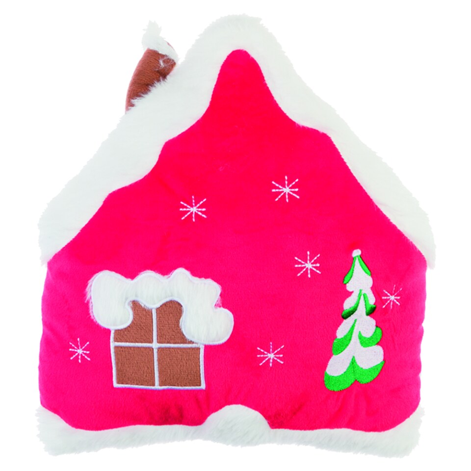 Winter House Shape Cushion 33 x 33 cm