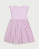 image 4 of F&F Girls Sequin Tulle Dress in Lilac