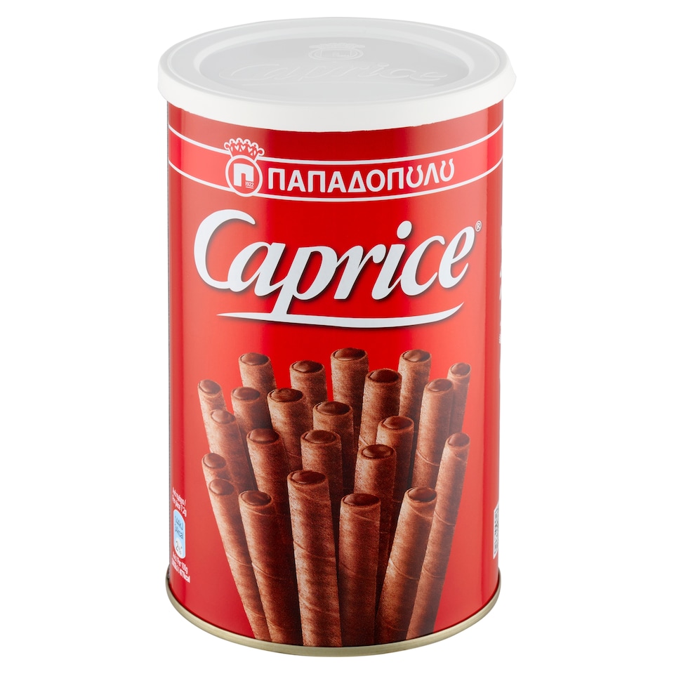 image 1 of Papadopoulos Caprice Wafer Rolls Filled with Hazelnut-Cocoa Cream 250g