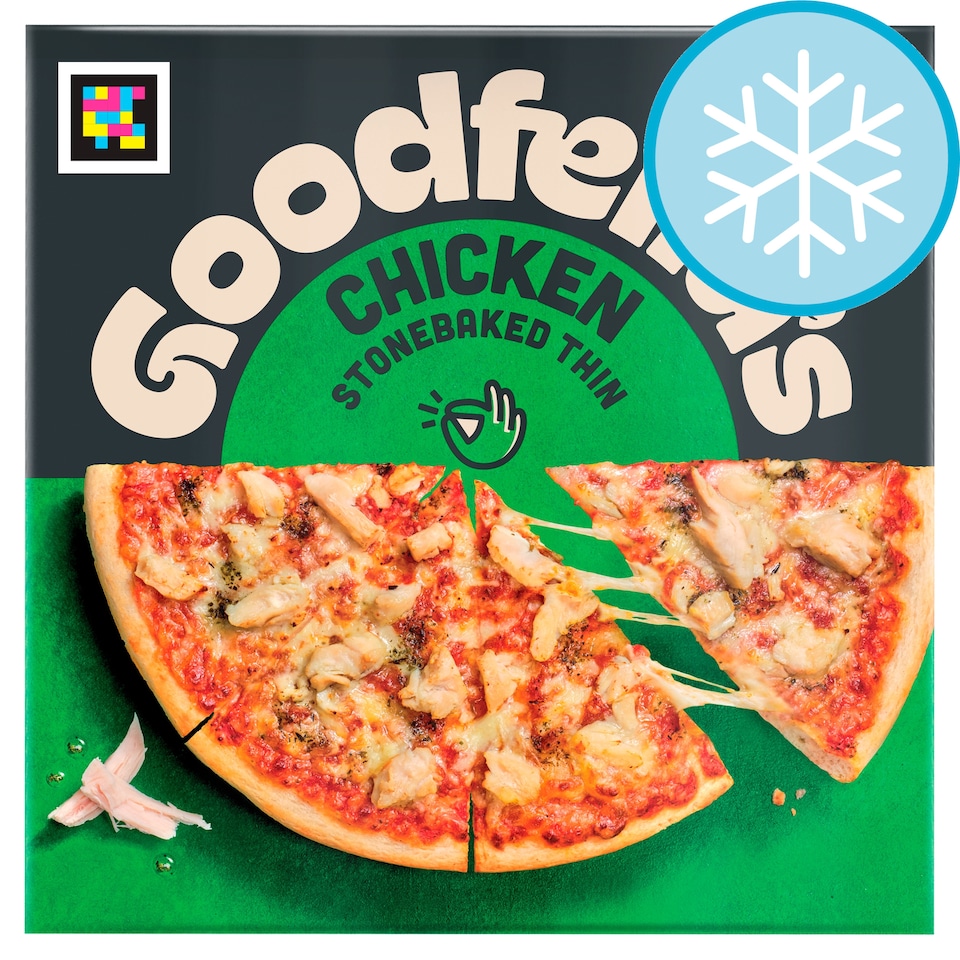 image 1 of Goodfella's Stonebaked Thin Chicken Pizza 365G