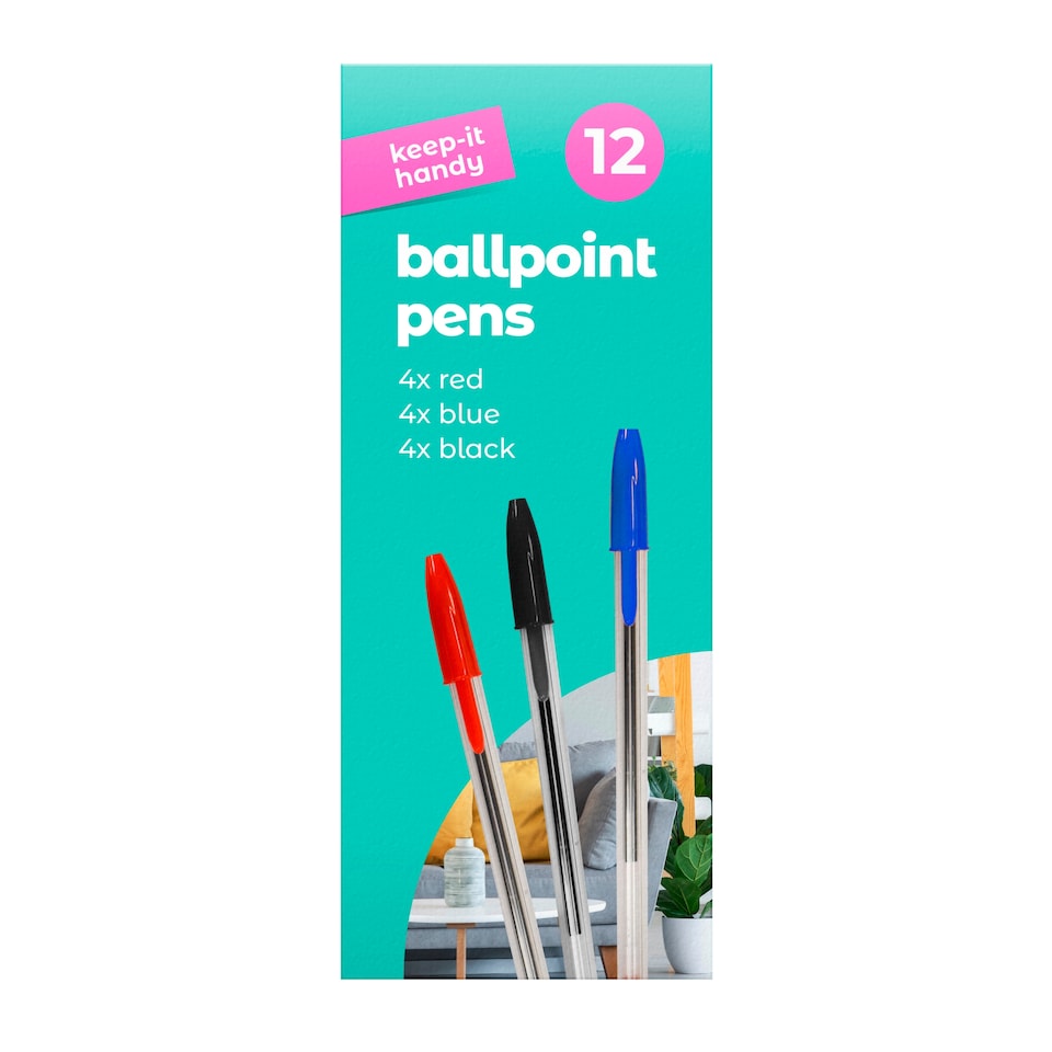 Keep It Handy Ballpoint Pens 12 Pack